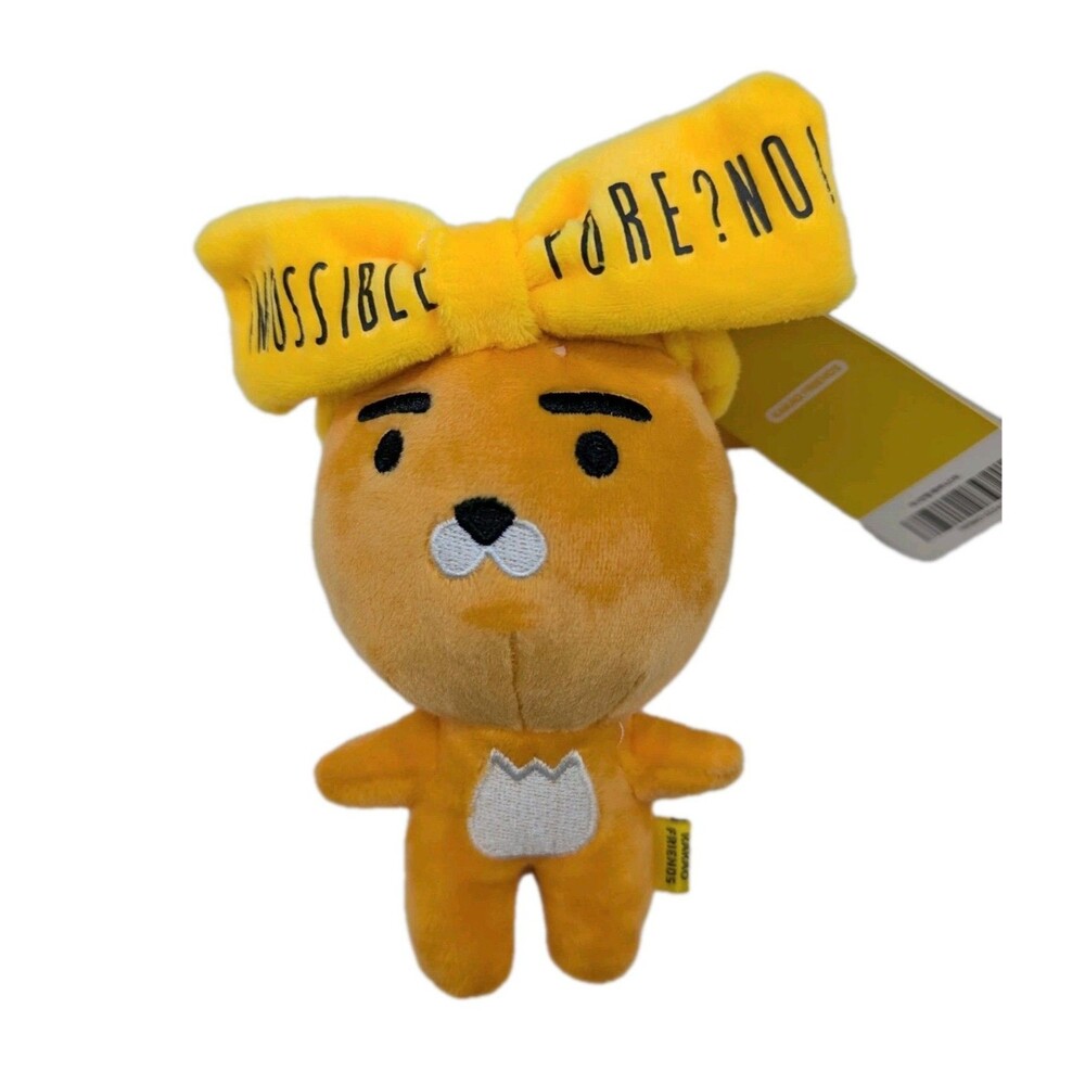 Kakao Friends Ryan Plush Bag Charm Headband Impossible Pore? No! 6" RARE READ